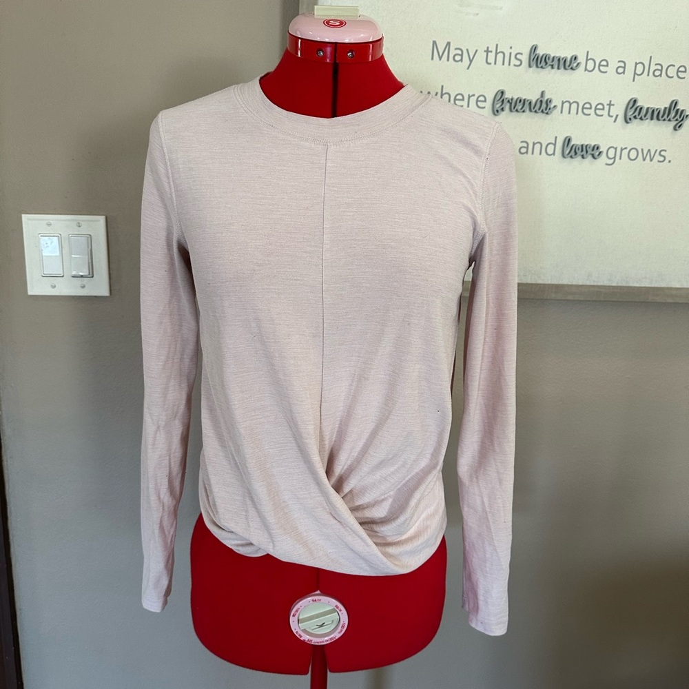 Old Navy Blush Long Sleeve Blouse